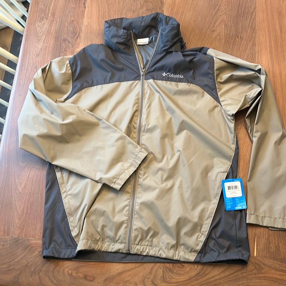 Columbia Rain Waterproof Jacket Glennaker Lake - Large NWT with hidden hood L
